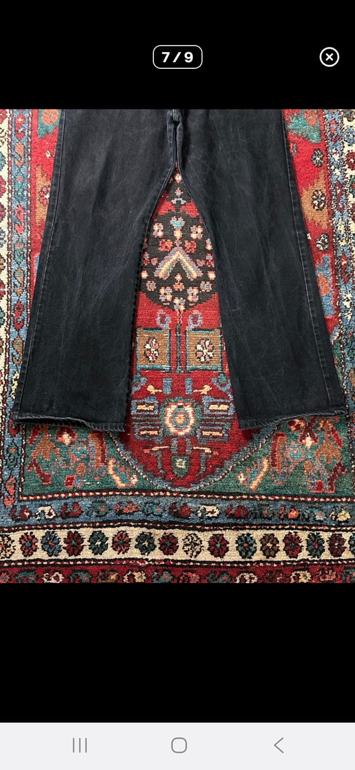 리바이스 517 부츠컷 블랙진 재판매 상품이미지6