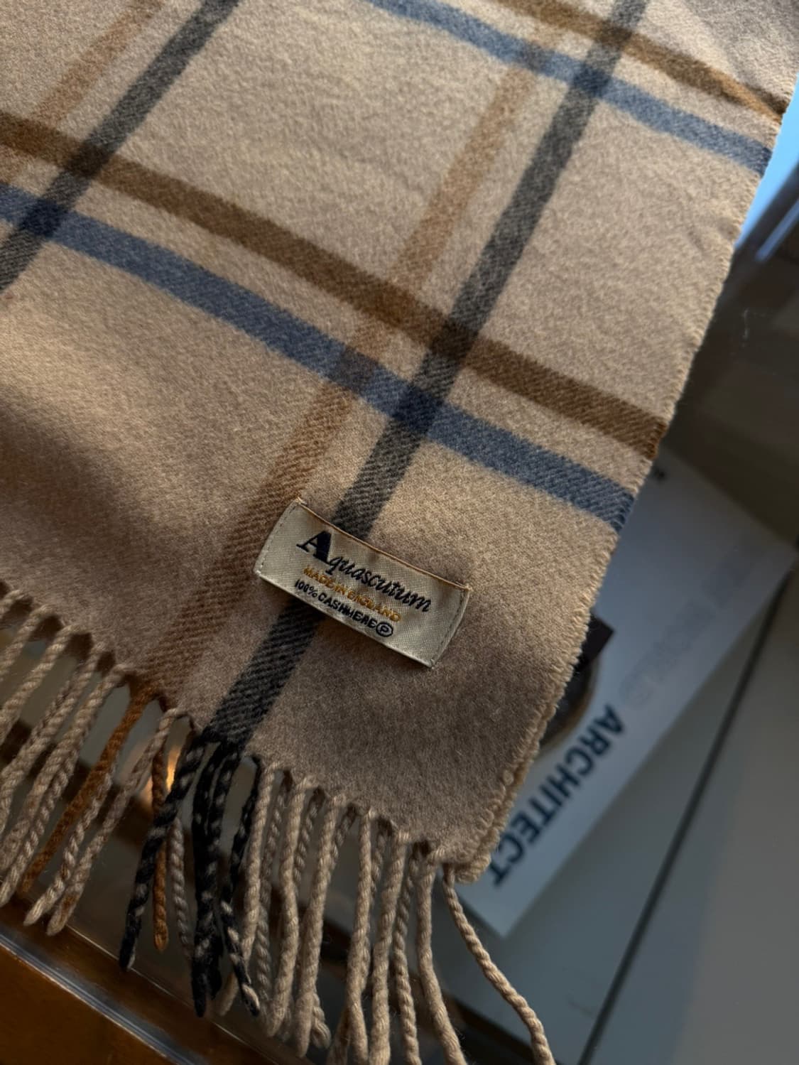 아쿠아스큐텀 캐시미어 머플러 상품이미지3