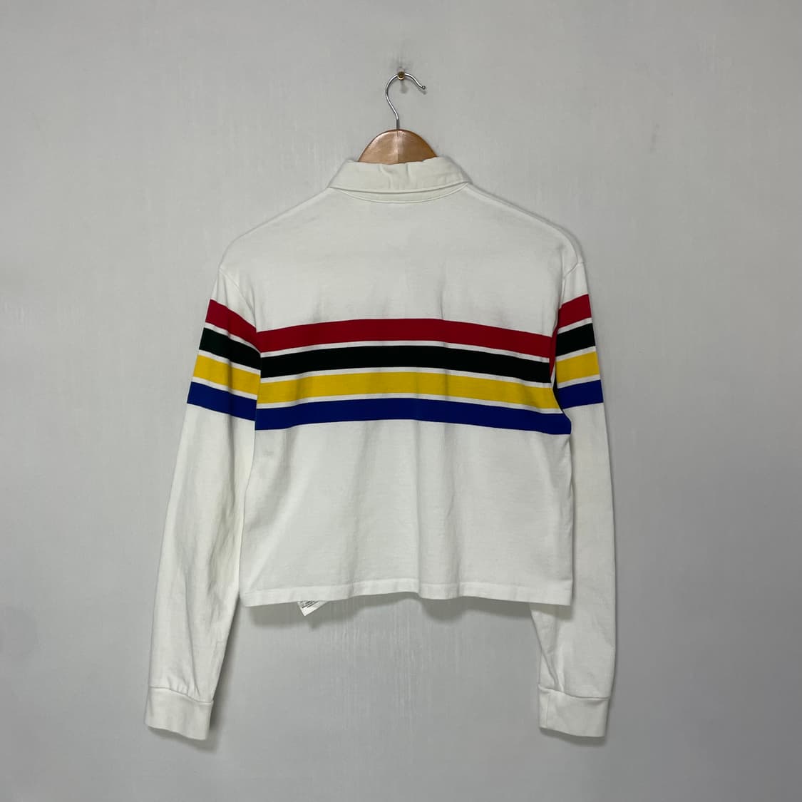 리바이스 아이보리 멀티 스트라이프 크롭티 빈티지 XS 상품이미지5