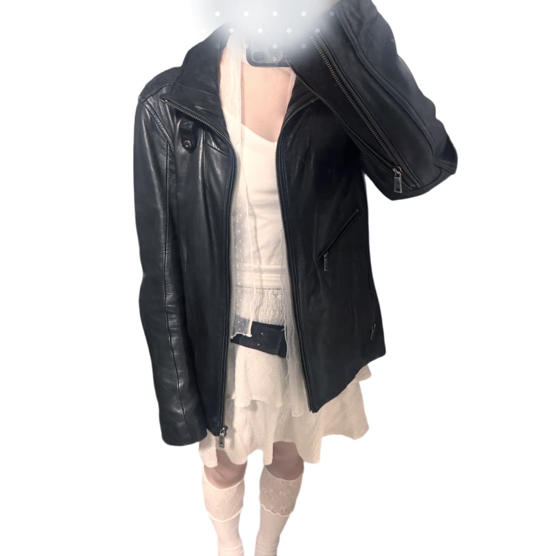 Vintage leather  jacket 상품이미지2