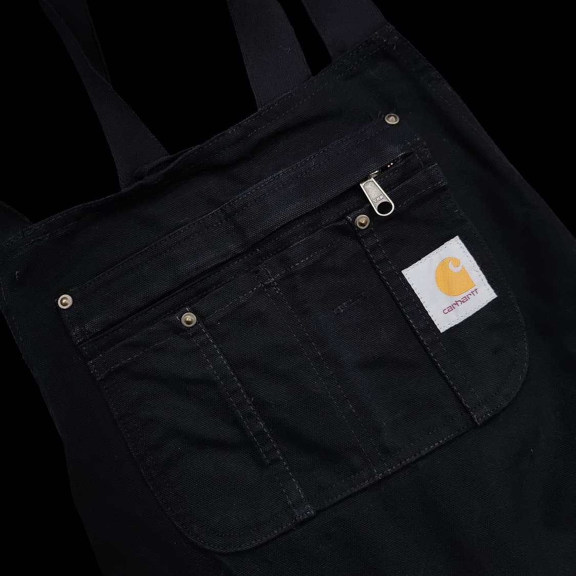 칼하트 빈티지 블랙 에이프런 앞치마 상품이미지6