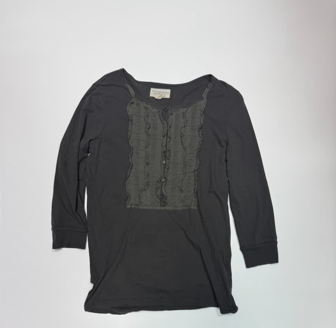 데님앤서플라이 롱슬리브 프릴 티셔츠 상품이미지1