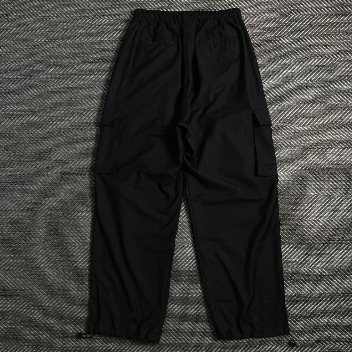 낫포너드 와이드 카고 스트링 팬츠 블랙y 4960 상품이미지5