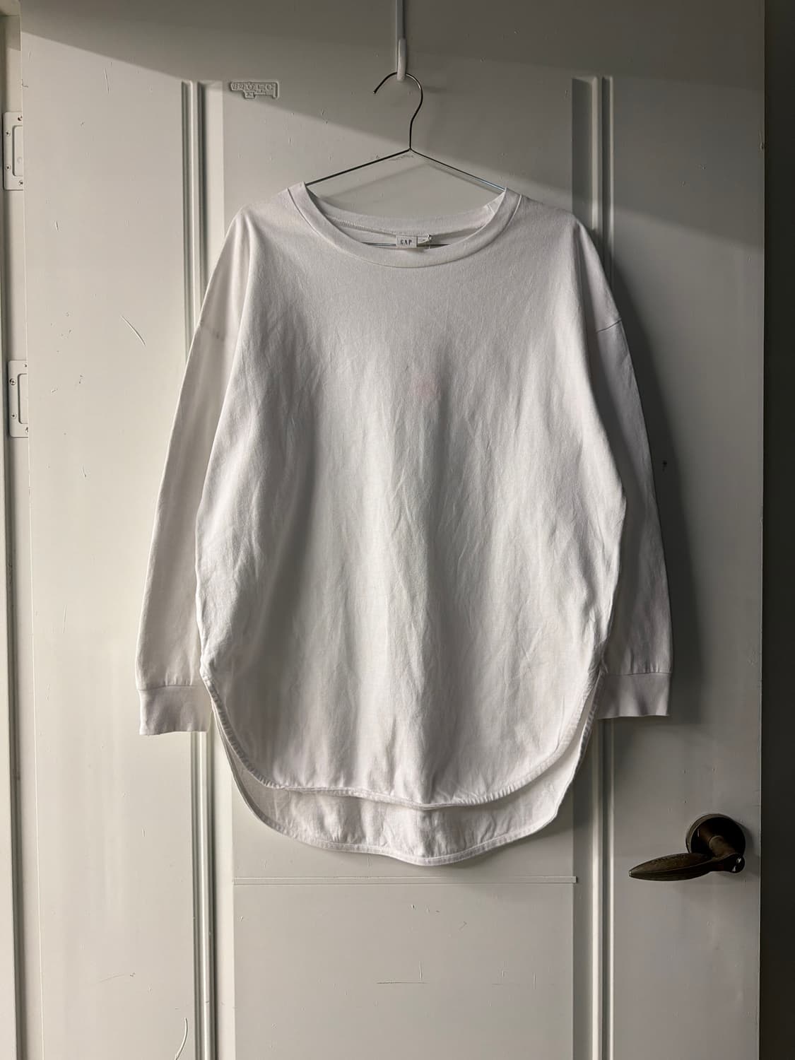 일본빈티지 갭 화이트 롱슬리브 상품이미지3