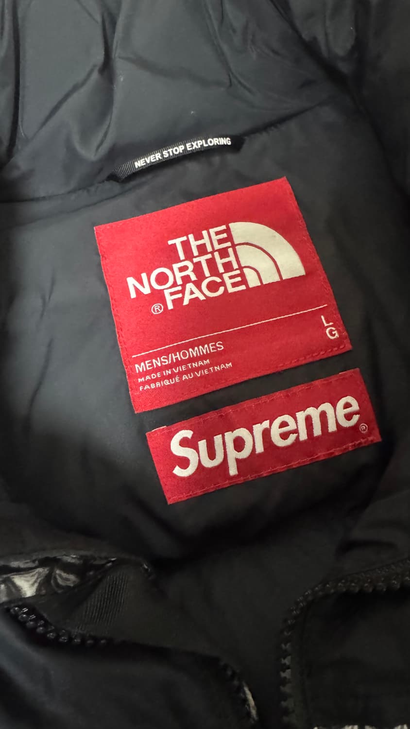 슈프림 x 노스페이스 스터드 눕시 자켓 블랙 - 21SS 팝니다. 상품이미지4