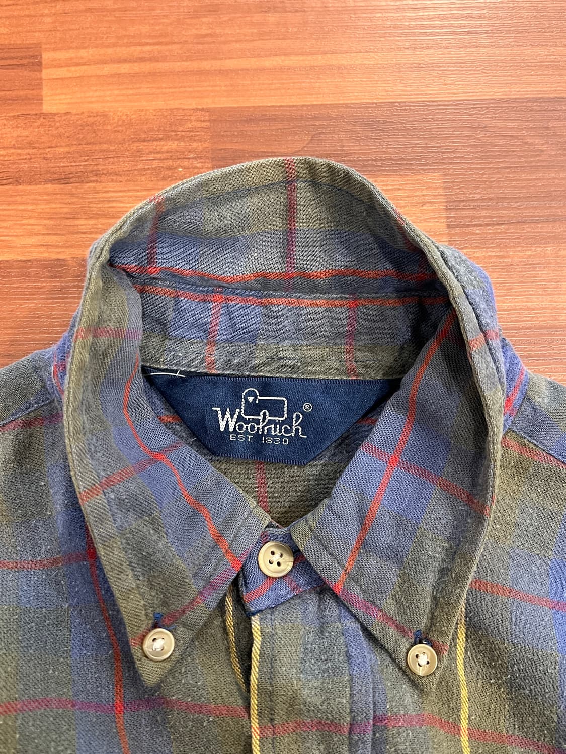 80s Woolrich 울리치 빈티지 코튼 플란넬 체크 셔츠 상품이미지7