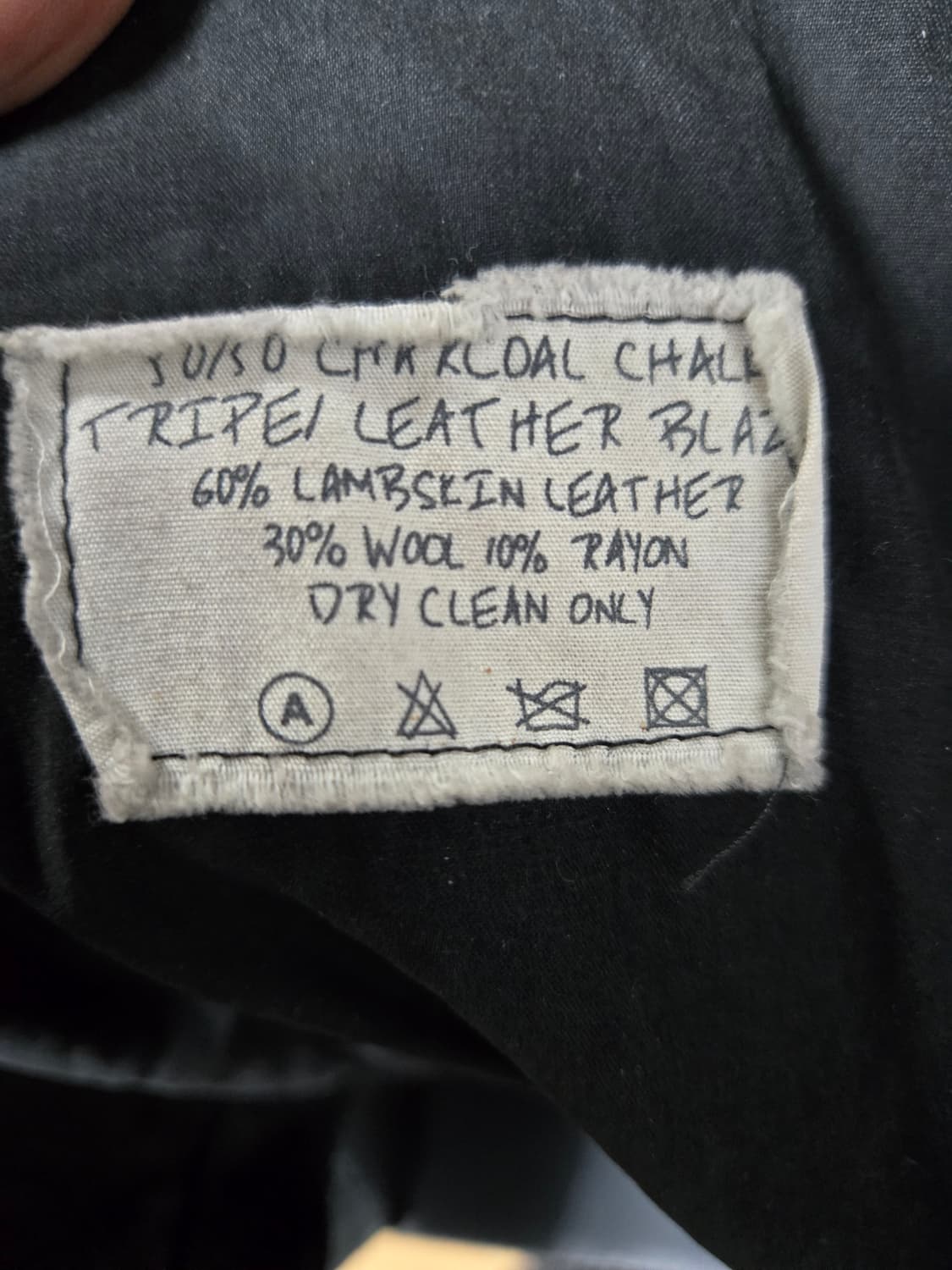 그렉로렌 차콜 초크스트라이프 램스킨 울 50:50 블레이저 4사이즈  상품이미지6