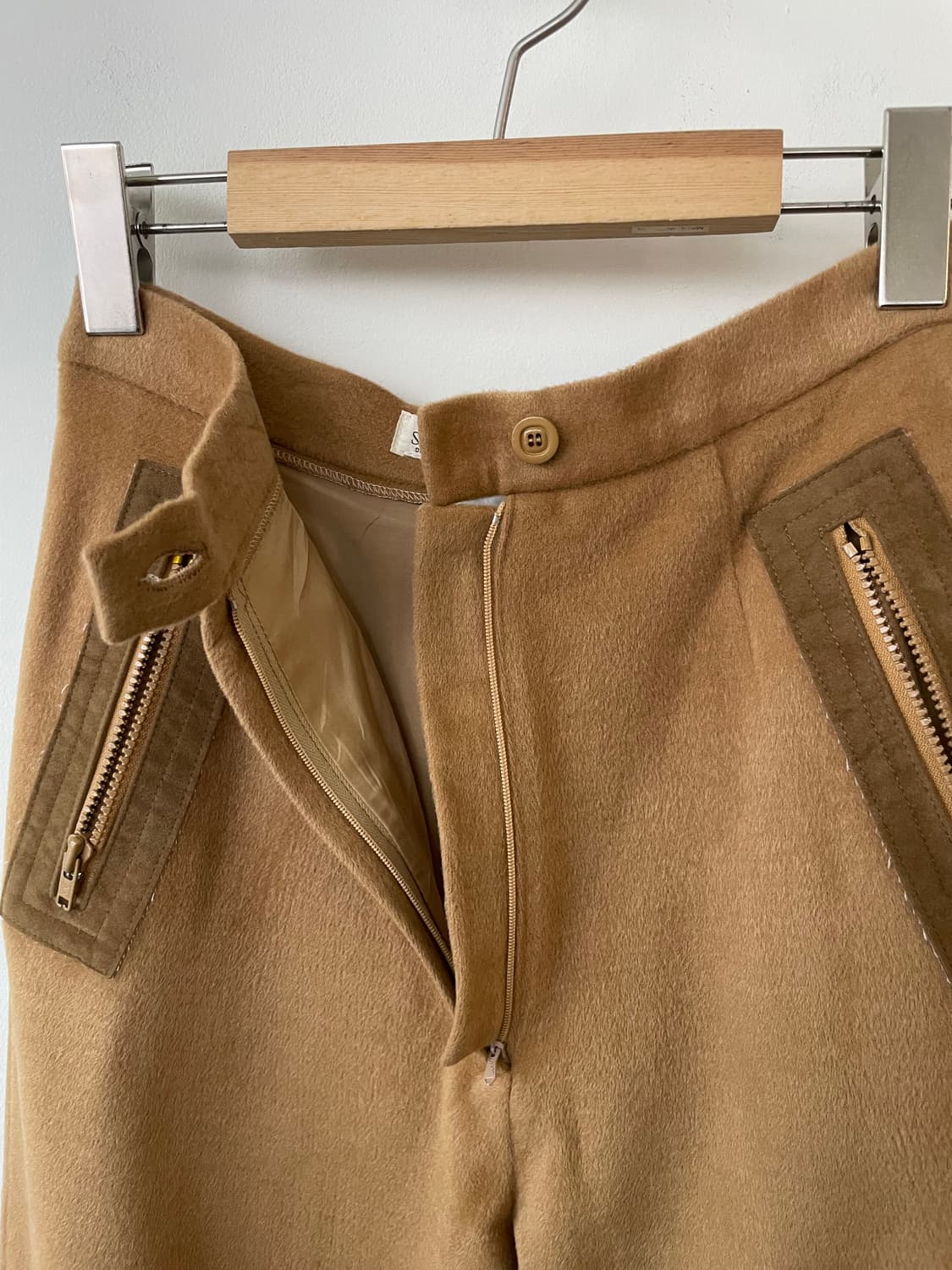 vintage camel fur boot cut pants 상품이미지4