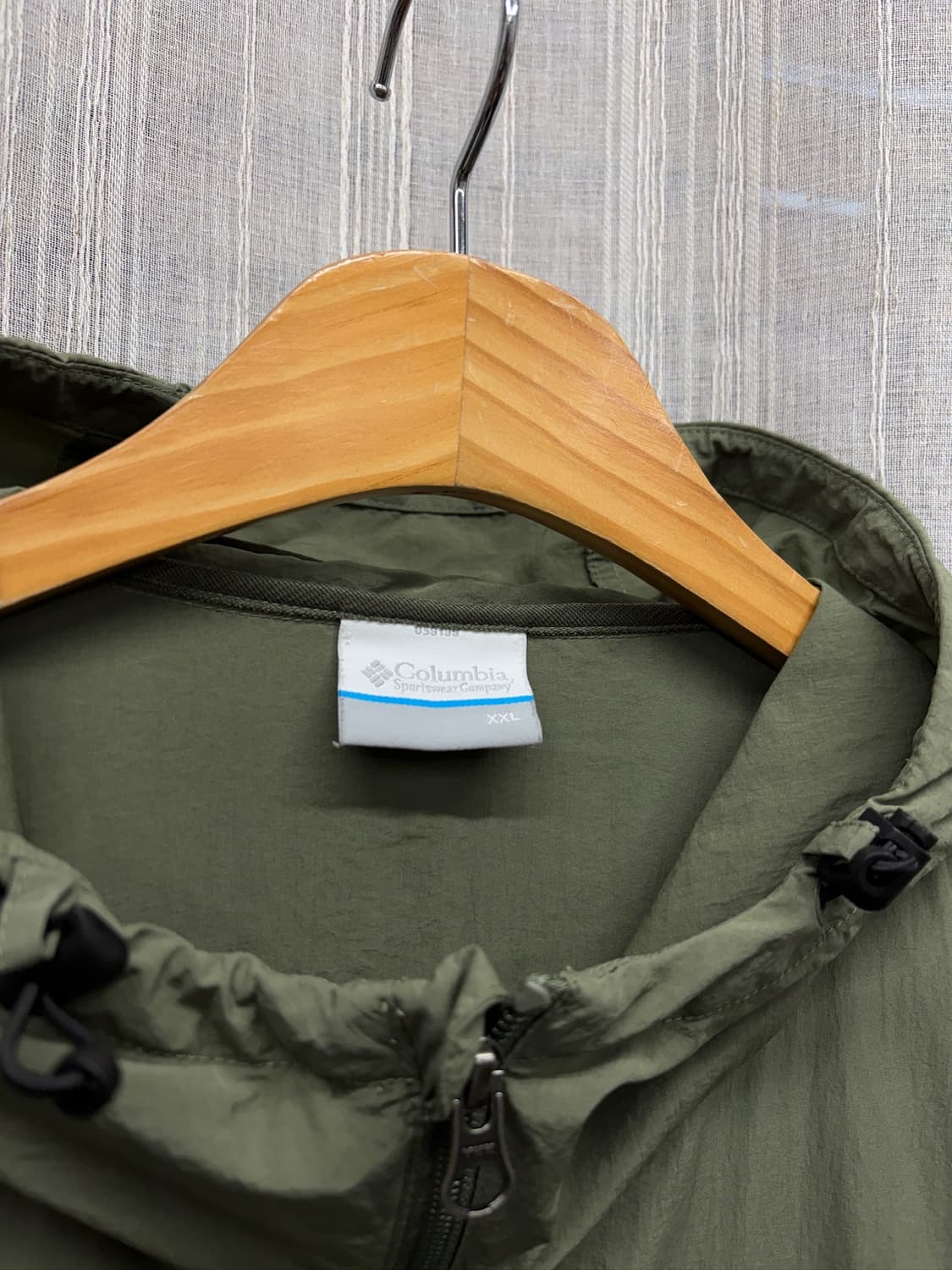 고프코어 컬럼비아 올리브 카키 윈드 바람막이 자켓 상품이미지4