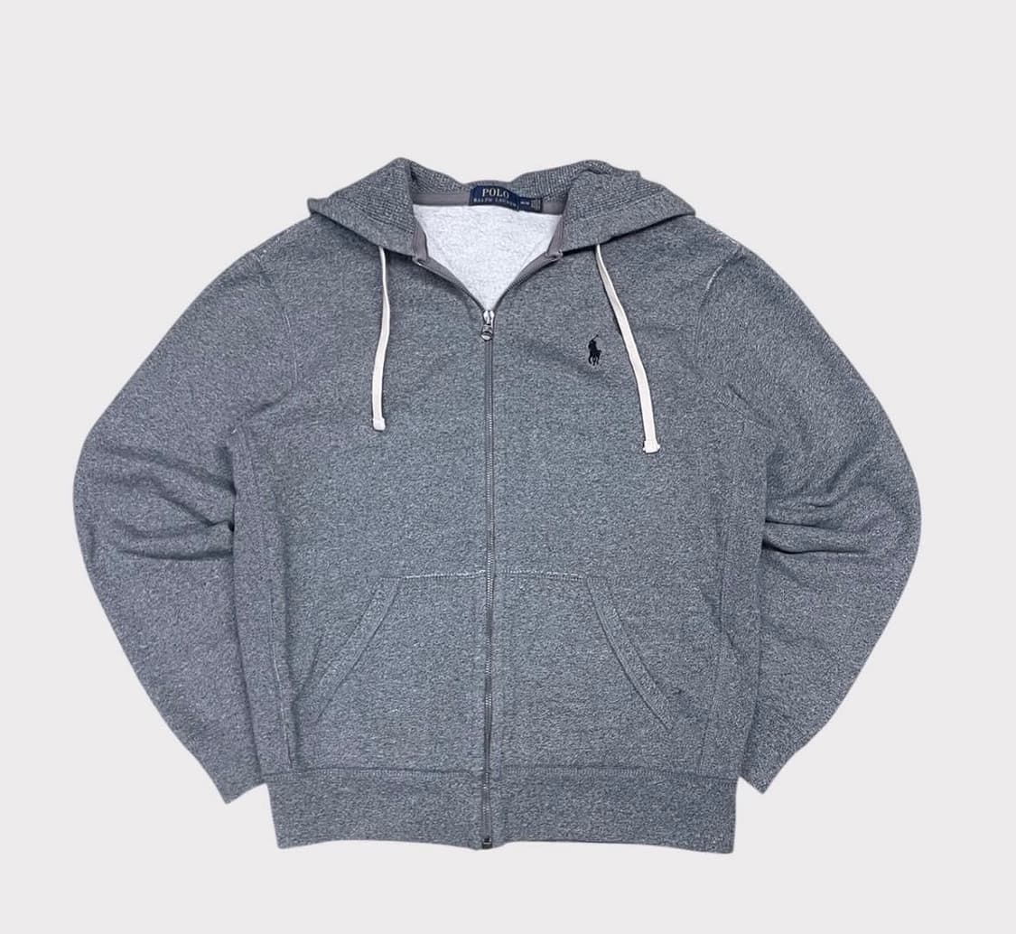 폴로 그레이 써멀 후드집업 상품이미지1