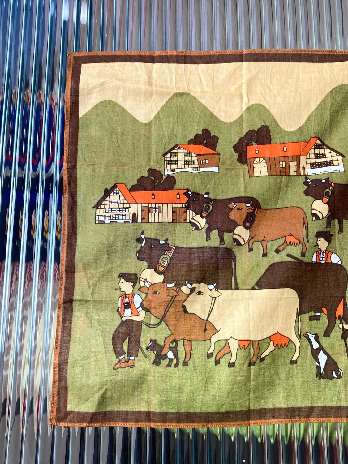 빈티지 드로잉 그래픽 손수건 상품이미지4