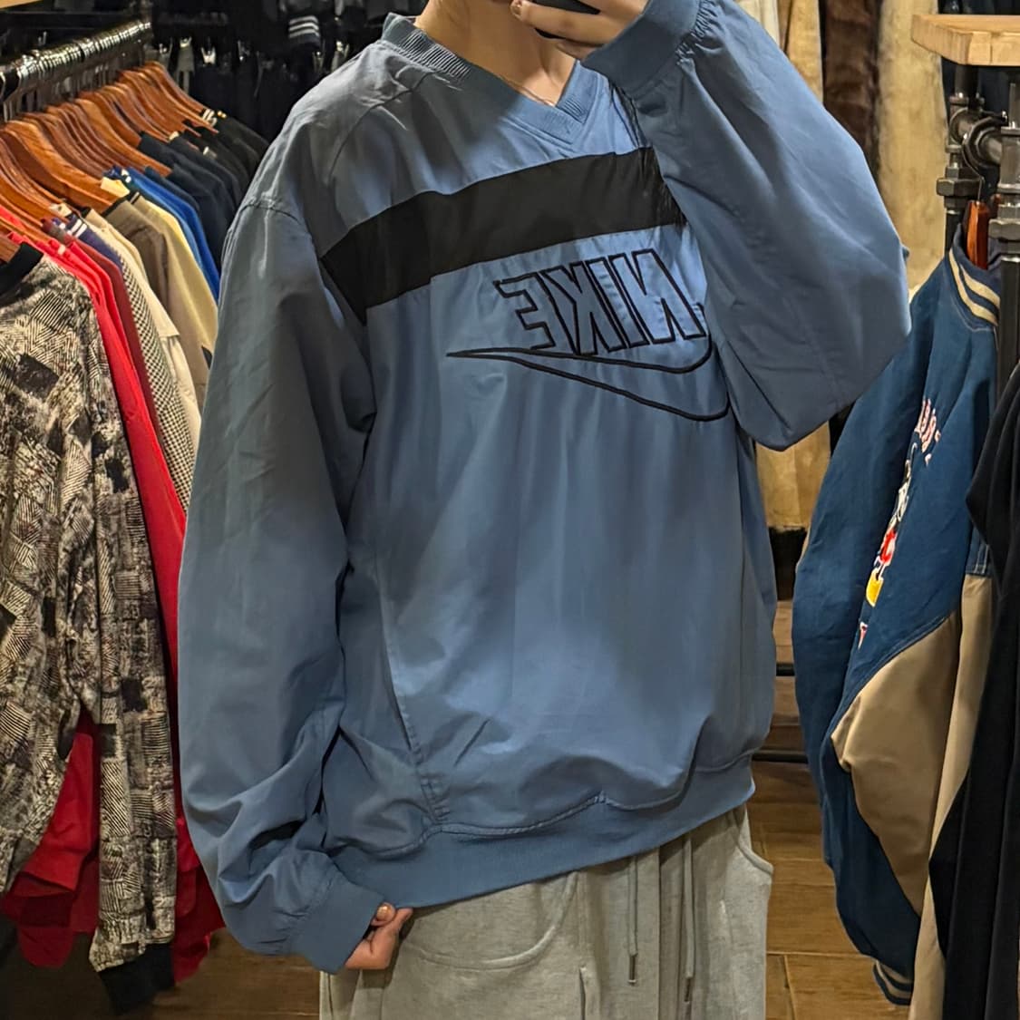 [HI] Nike 나이키 빅로고 웜업 스카이블루 상품이미지4