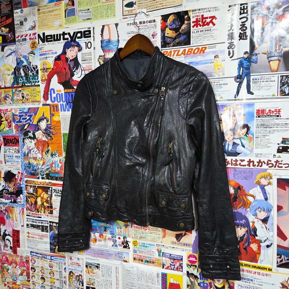 빈티지 락시크 양가죽 걸즈 라이더 자켓 상품이미지2