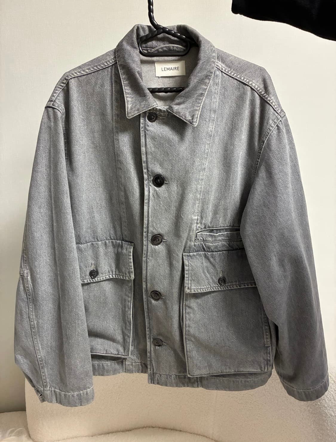 Lemaire 워시드 그레이 데님 자켓  L 상품이미지1