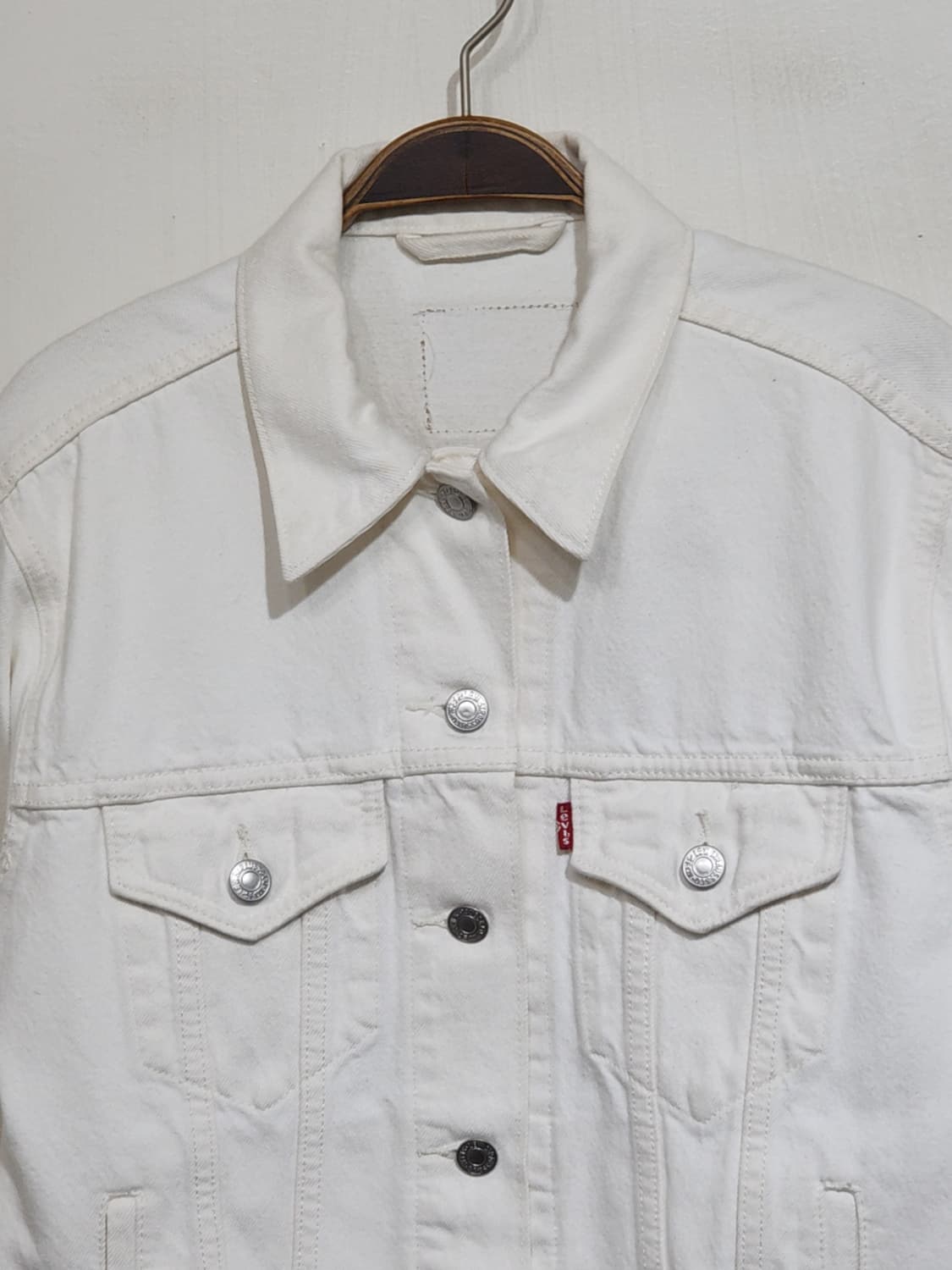 (M) 리바이스 데님자켓 화이트 청자켓 레드탭  상품이미지2