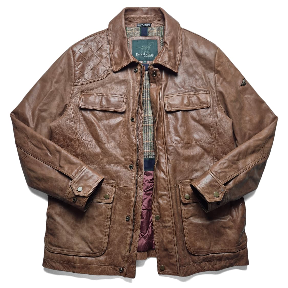 [L] 헨리코튼 염소가죽 필드자켓 상품이미지2