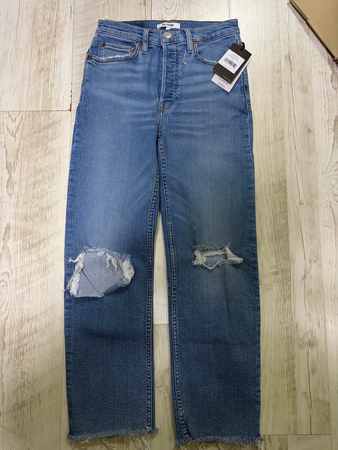 [26] 리던 REDONE 70s Stove Pipe 데님 청바지 새상품 상품이미지1