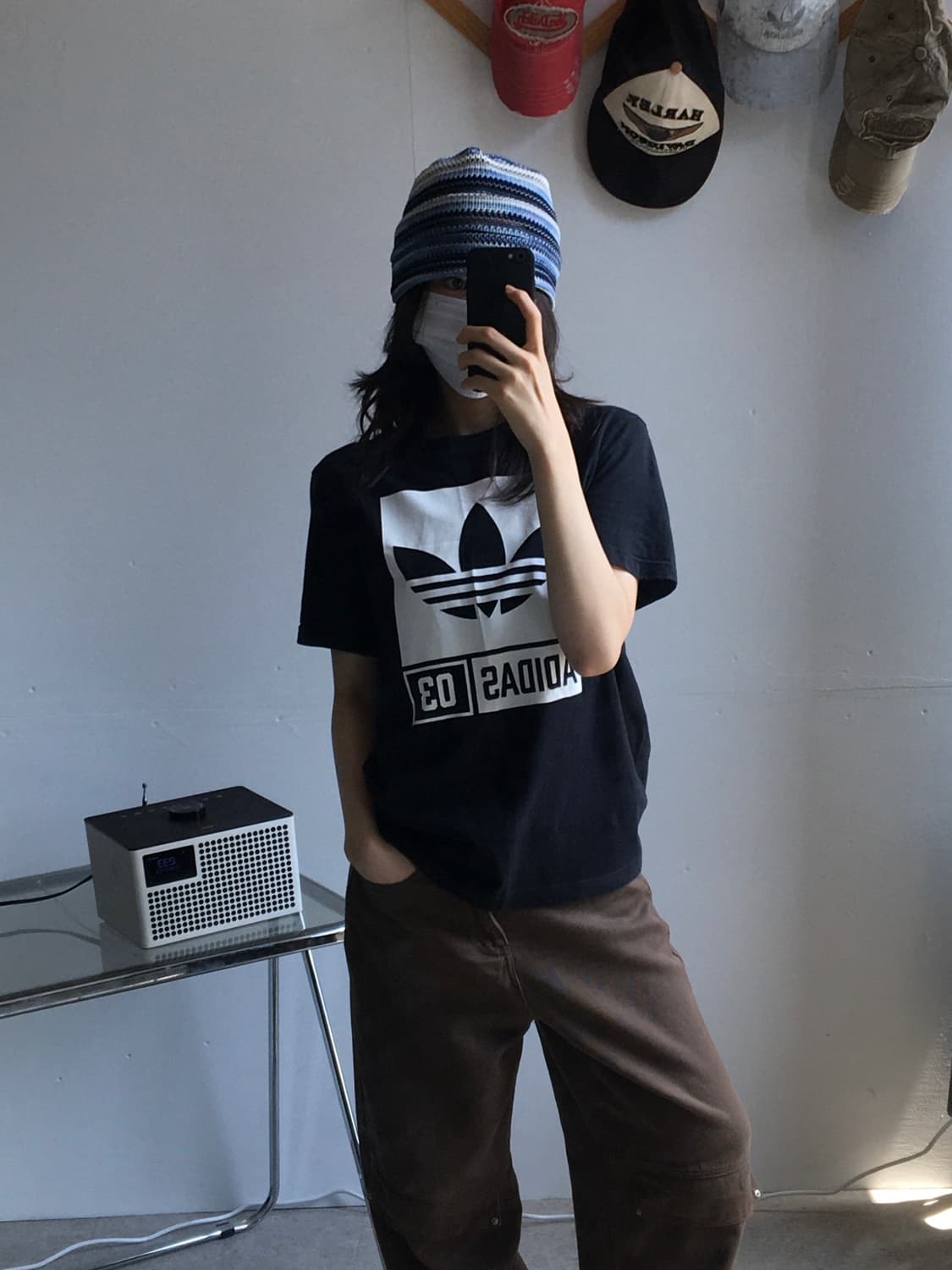 아디다스 불꽃로고 프린팅 반팔티셔츠 상품이미지2