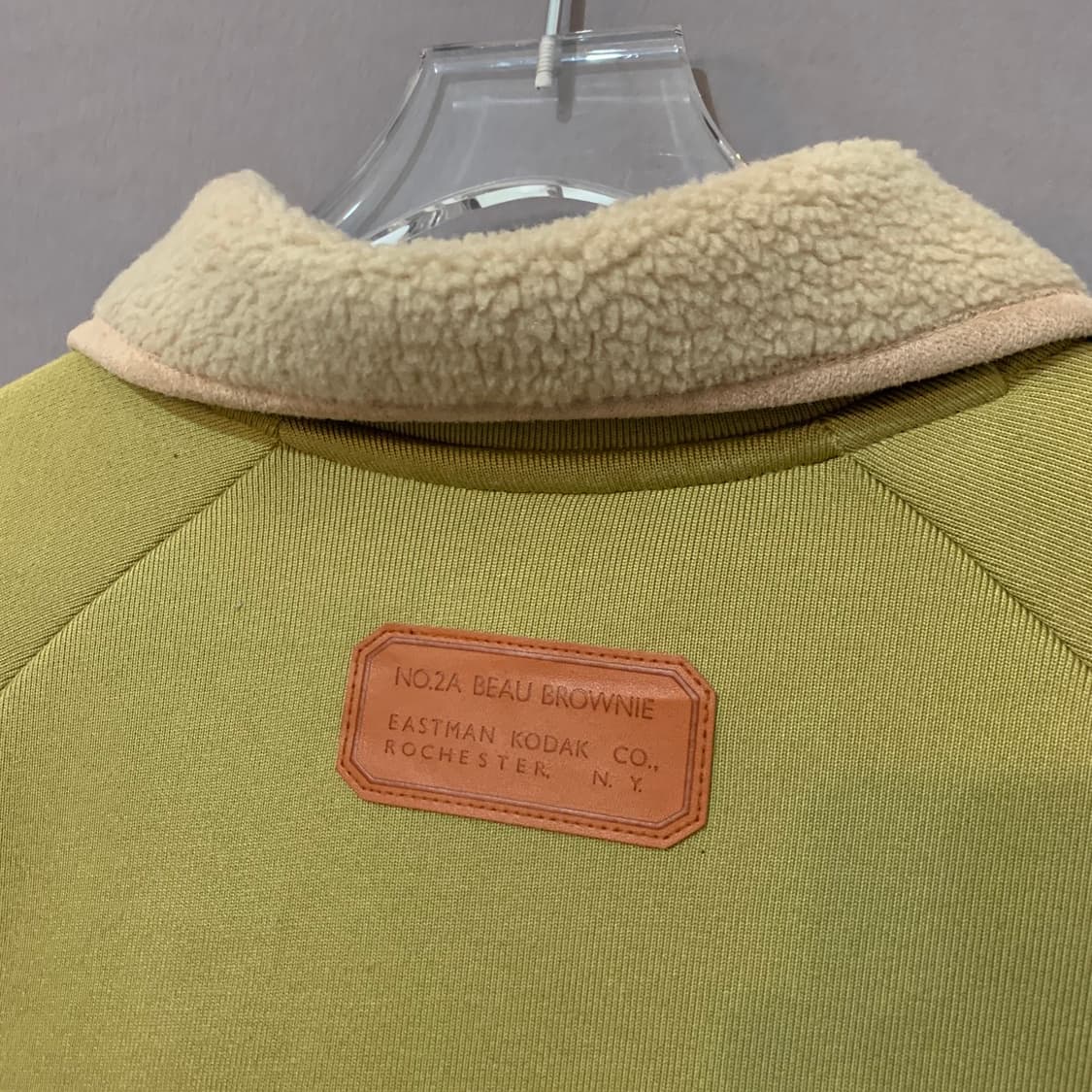 M KODAK 코닥어패럴 브라우니 라이트웜 반집업 기모 맨투맨 상품이미지4