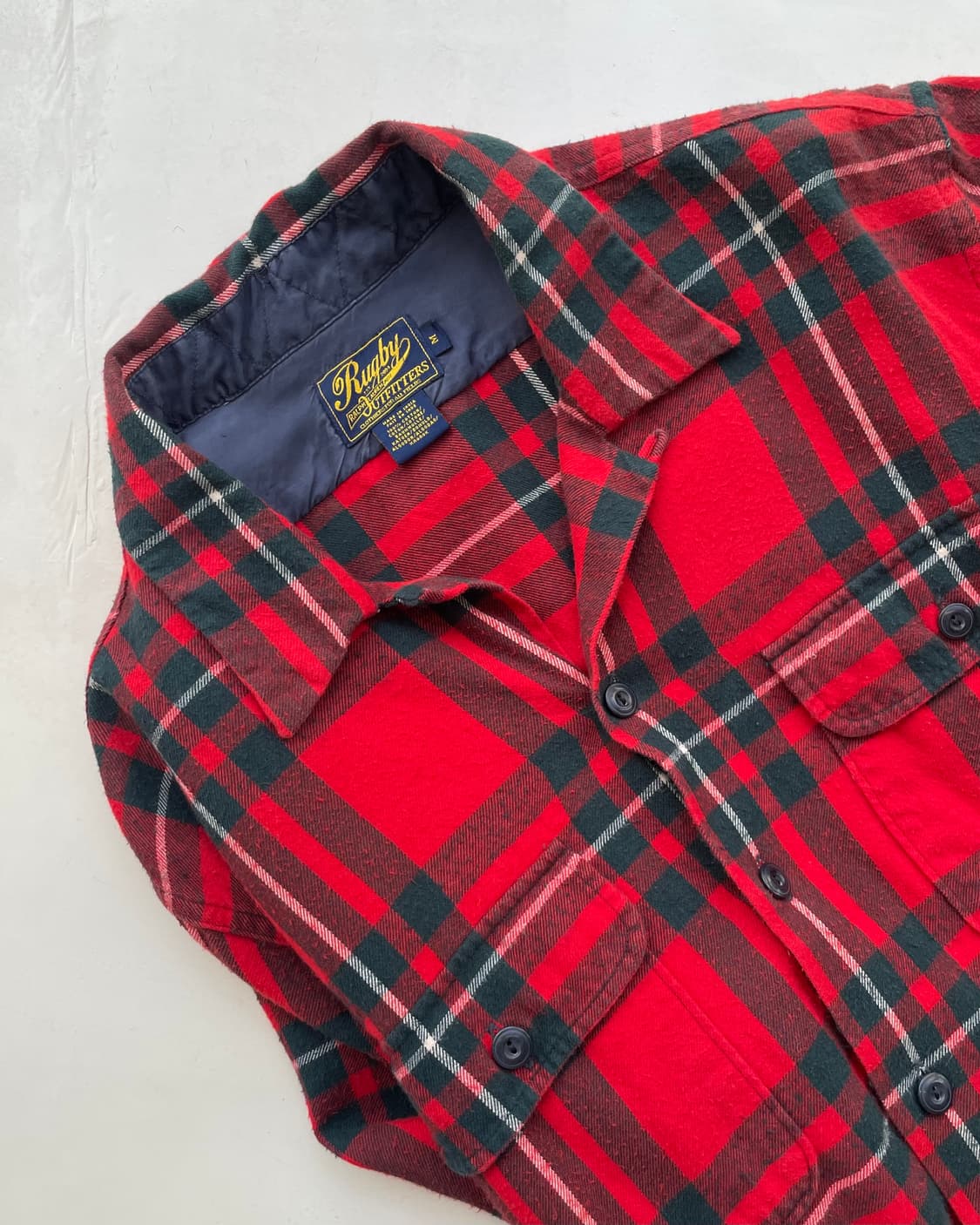 Ralph Lauren Rugby flannel camp shirt M 상품이미지9