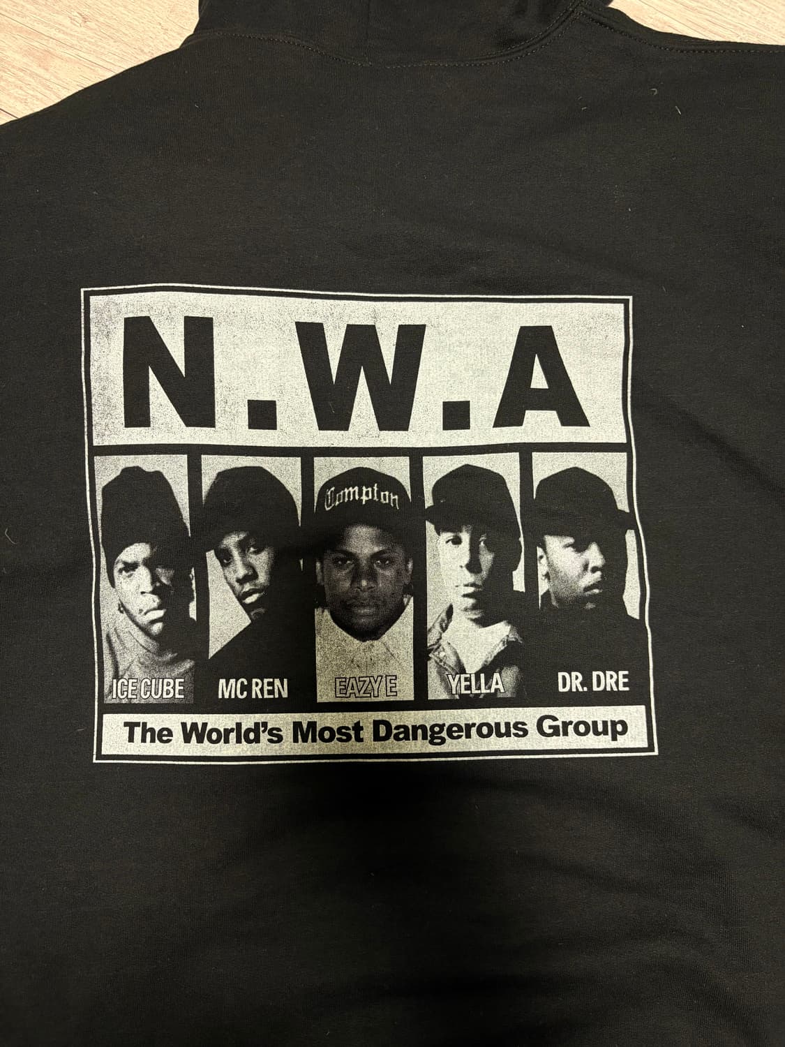N.W.A 블랙 후드집업 상품이미지1