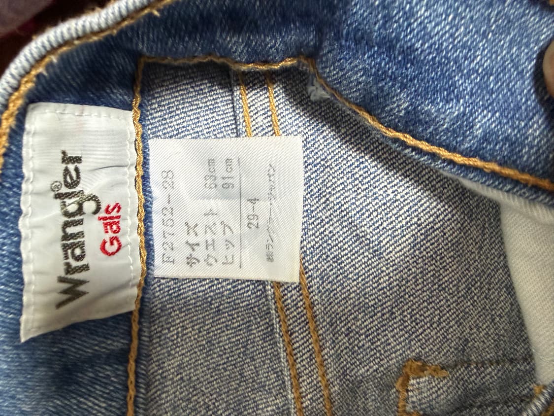 일본 90’s Wrangler 데님 반바지(size25) 상품이미지3