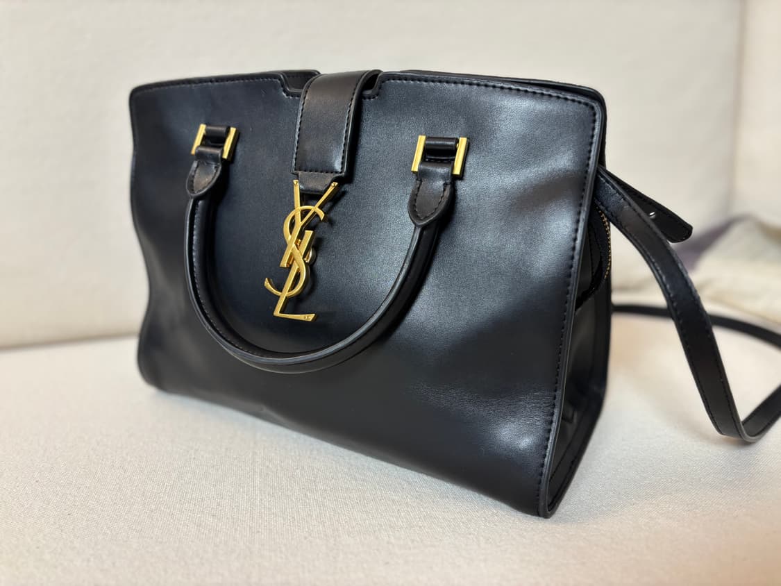 생로랑 블랙 레더 가방 상품이미지1