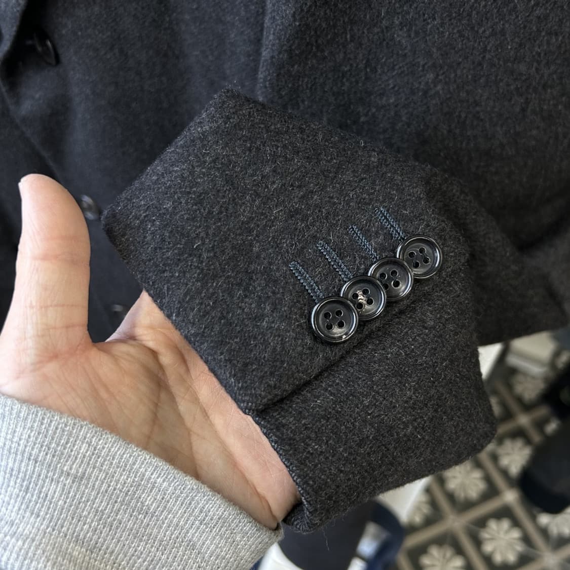 15778 - 에르메네질도 제냐 캐시미어 코트 (캐시미어 100%) 상품이미지4