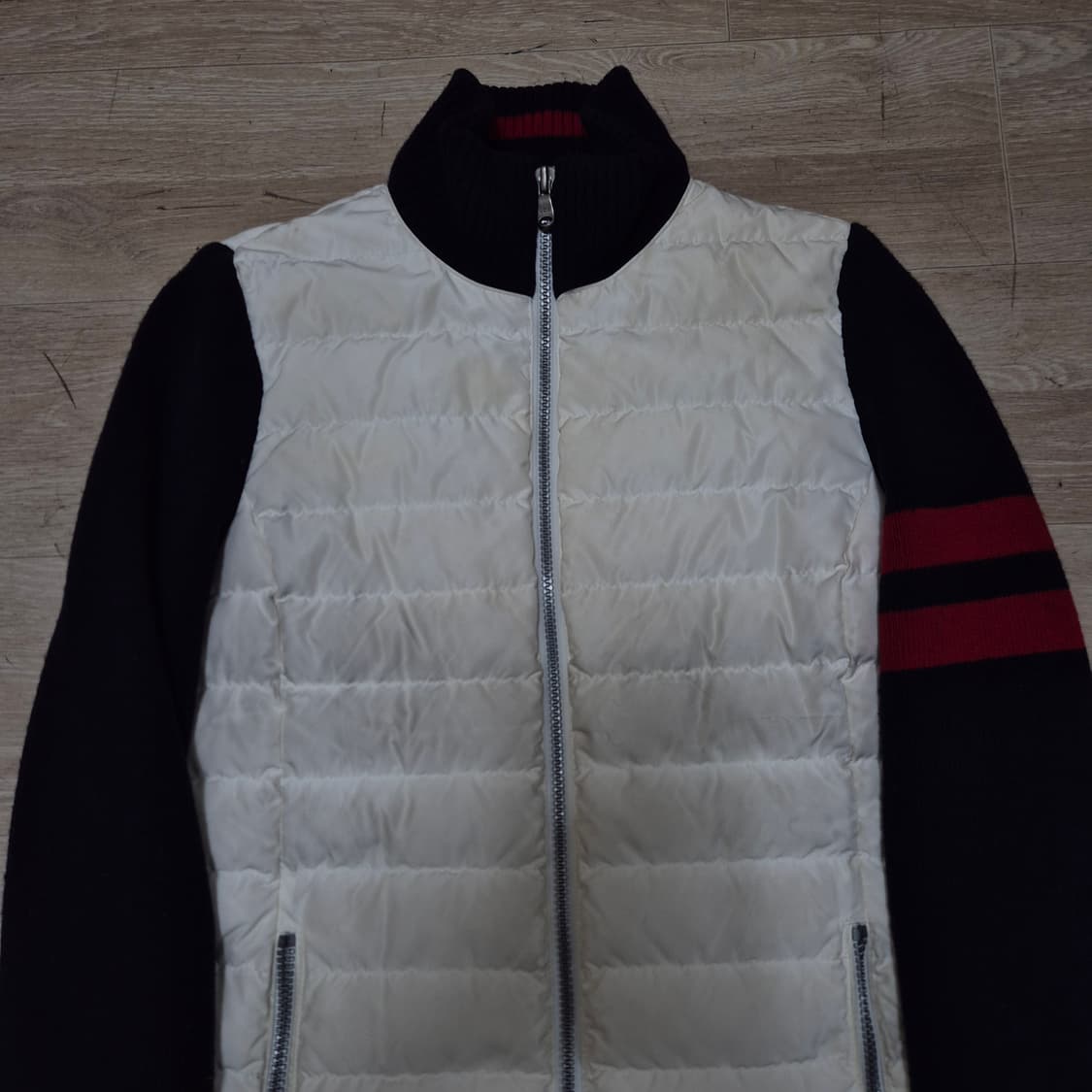 JDX 여성 골프웨어 하이브리드 니트 덕다운 경량 롱패딩 S(90) 상품이미지2