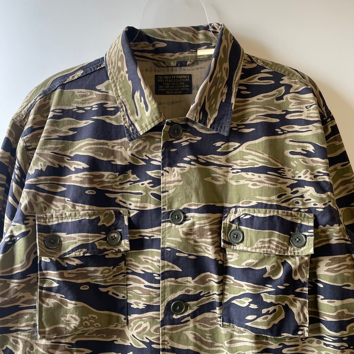 와코마리아 타이거카모 밀리터리 셔츠자켓 상품이미지3