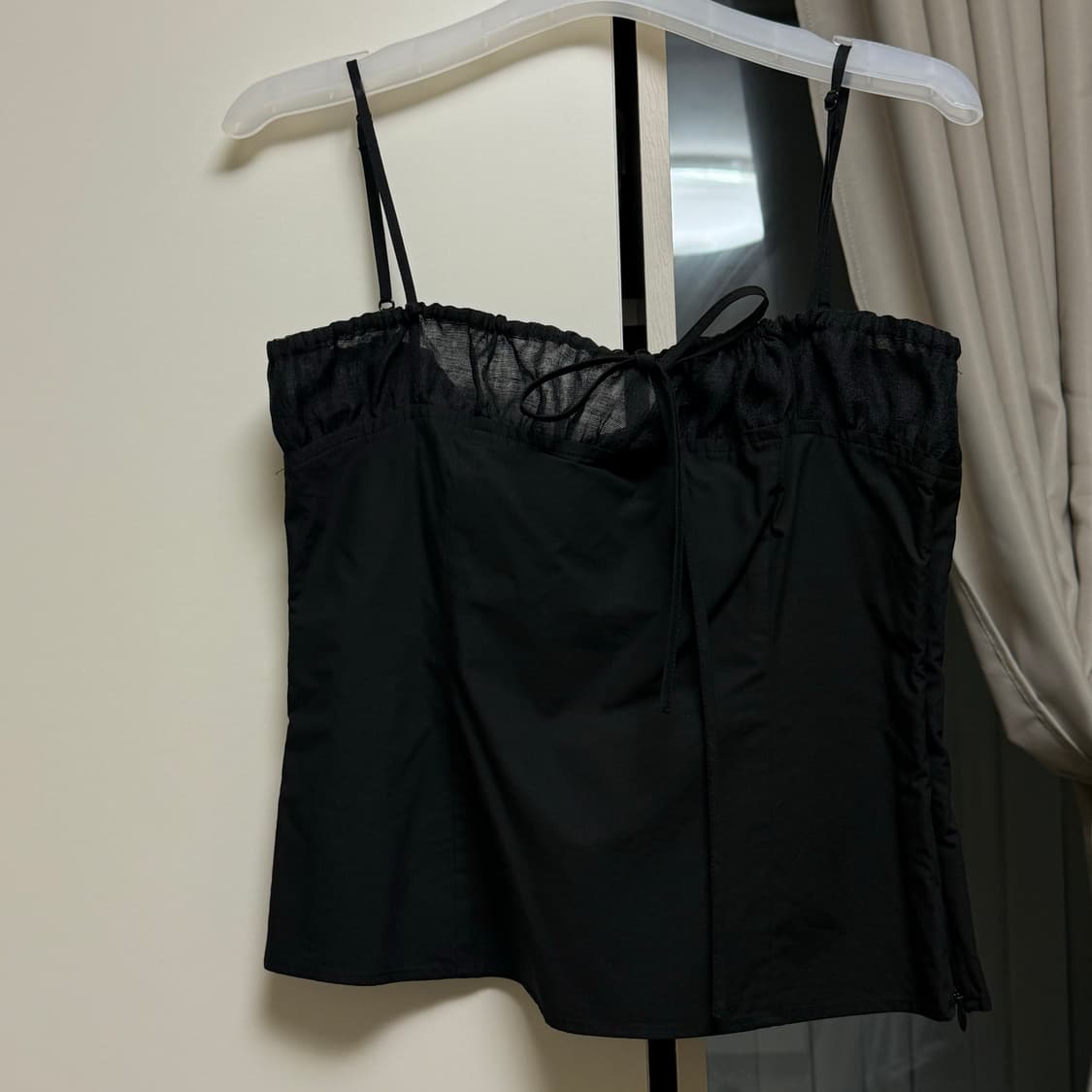 아비에무아 시어셔링 탑 리본 스커트 셋업 상품이미지2