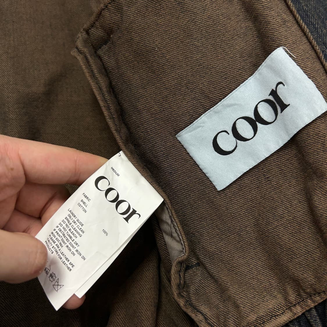 쿠어 틴트 투웨이 집업 데님자켓(M) 상품이미지2