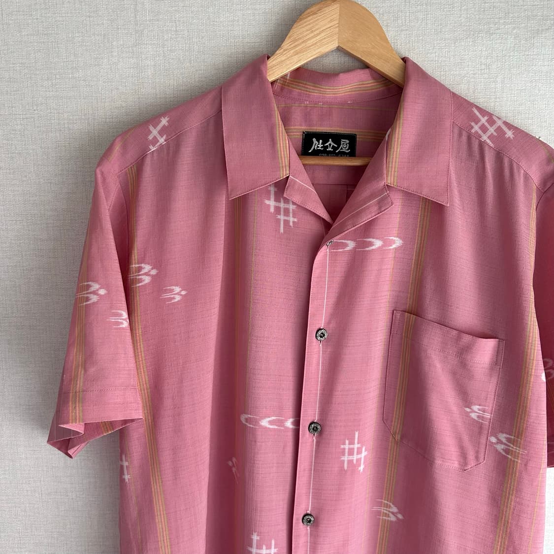 Vintage Mood Pink Pattern Shirts 상품이미지2