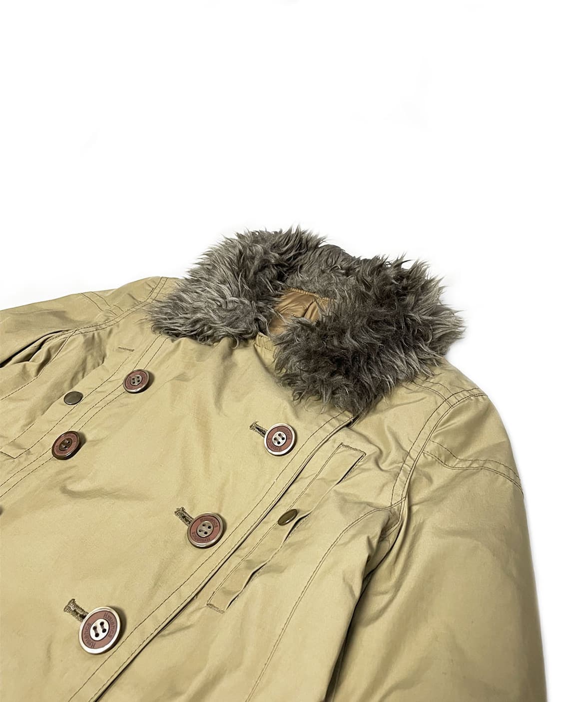 Hysteric Glamour 더블 버튼 트리밍 퍼 자켓  상품이미지3