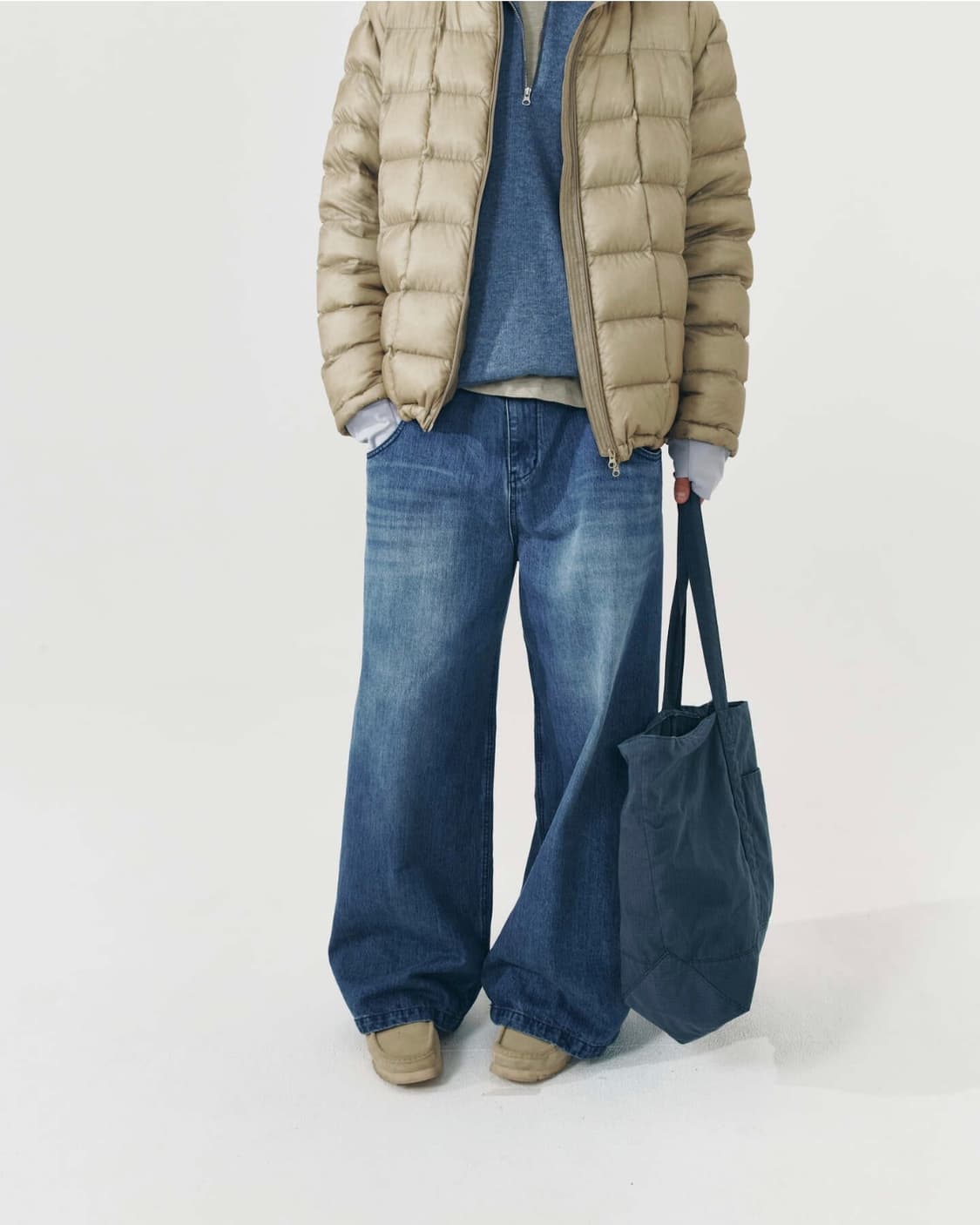 999휴머니티 Av Big Tote Bag - Navy 상품이미지3