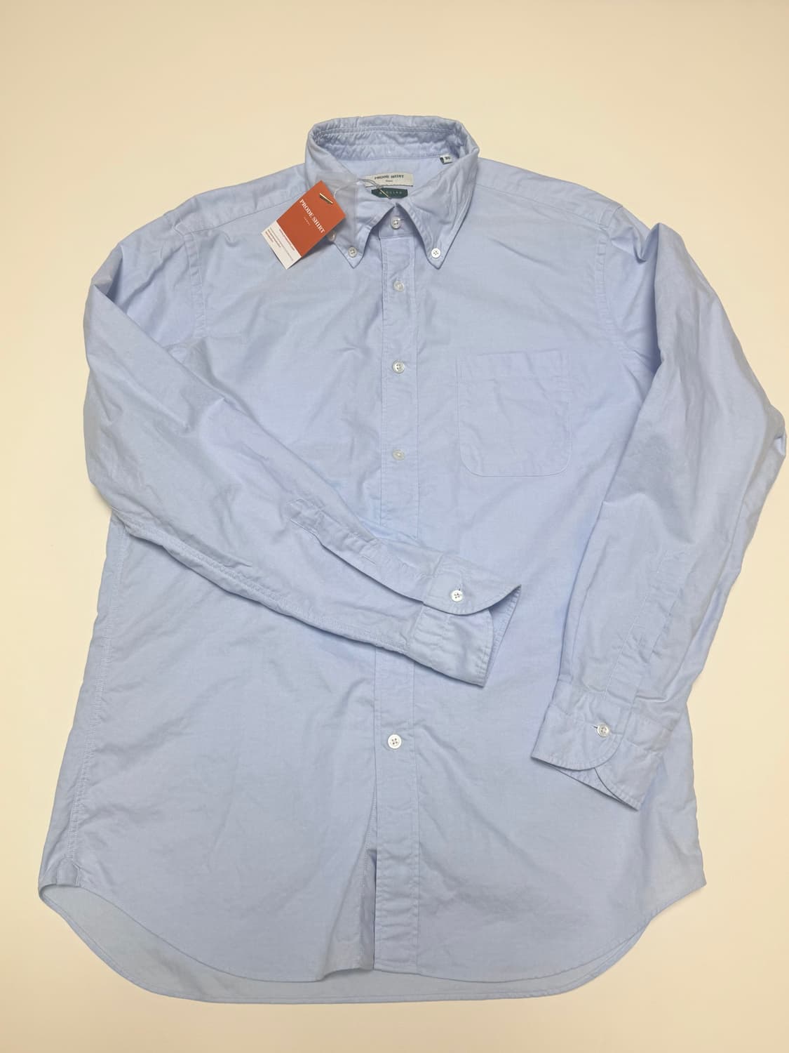 프로드셔츠 옥스포드셔츠(d-300) 화이트, 블루 L 상품이미지4