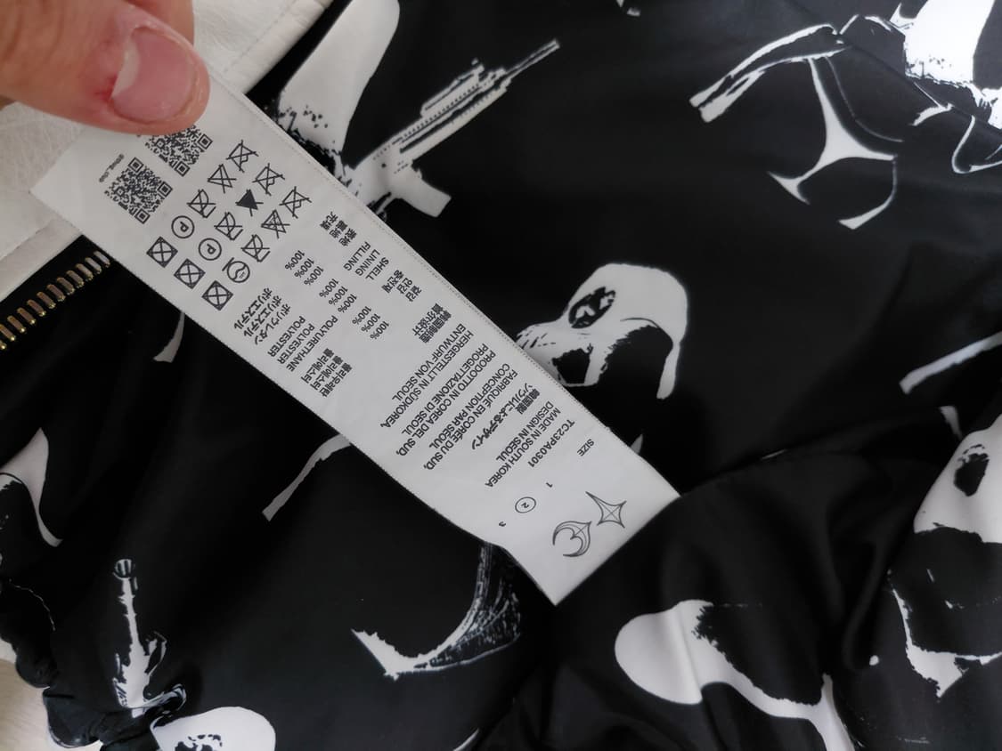 떠그클럽 레더패딩 화이트 가죽패딩 2사이즈 점퍼 상품이미지4