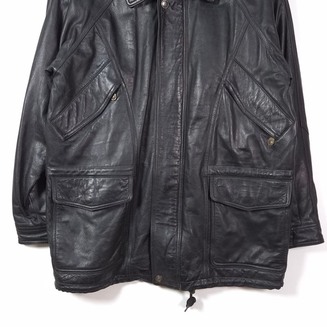 Laffitte 리얼 양가죽 누빔 레더 자켓 L 상품이미지4