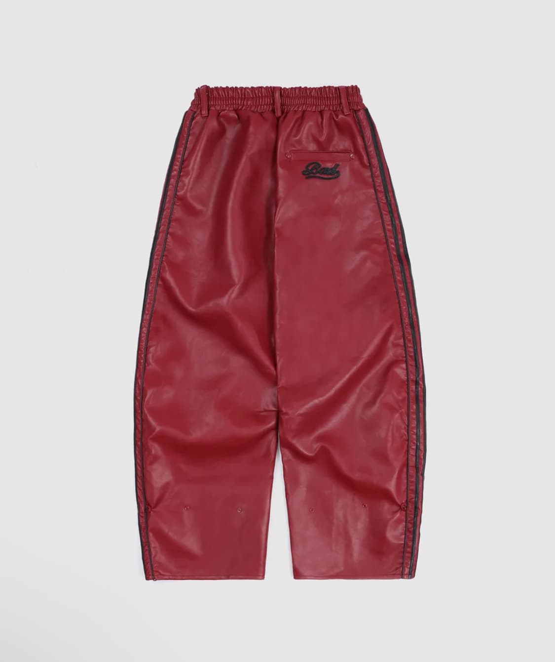 배드블러드 빌리 레더 조거 팬츠 - 레드 M 상품이미지3