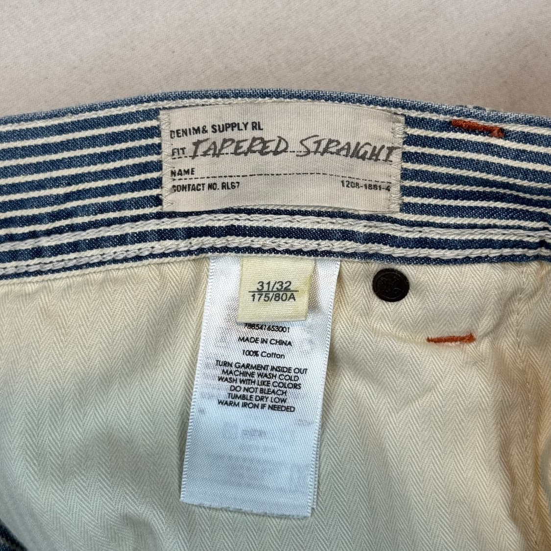 34inch) 데님앤서플라이 폴로 리페어 히코리 데님 청바지 상품이미지10