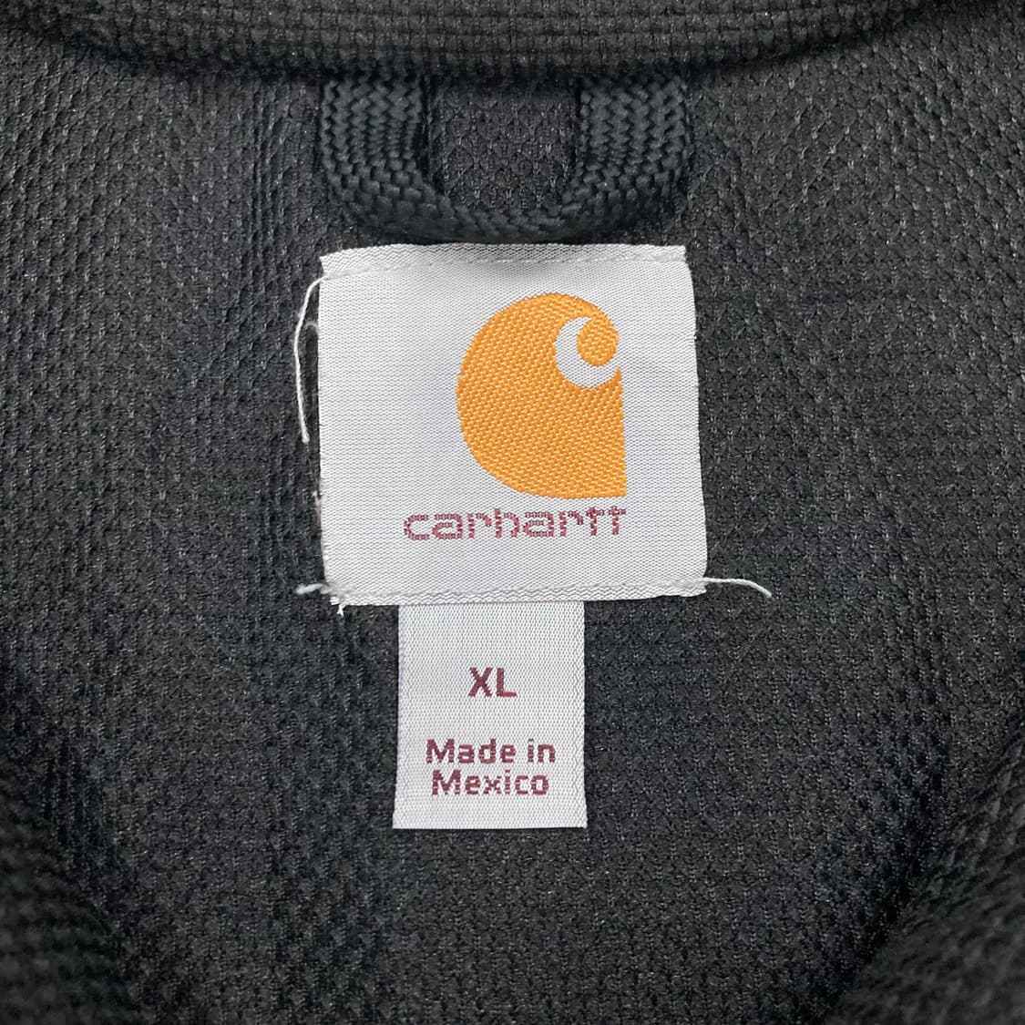 칼하트 박스 패치 로고 블랙 써멀 후드 집업 상품이미지5