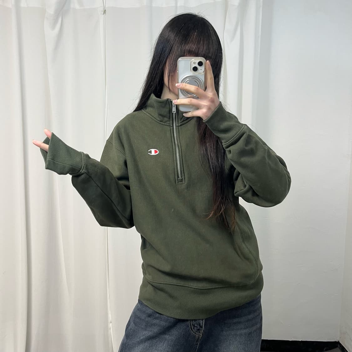 Champion Reverse Weave Half-Zip mtm 상품이미지2