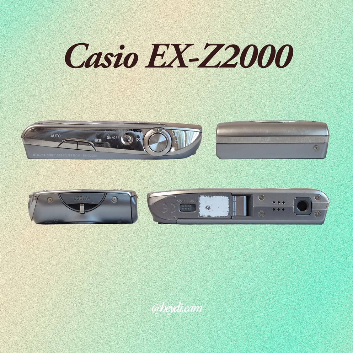 (로제, 모카, 아일릿) 카시오 엑슬림 z2000 실버 상품이미지3