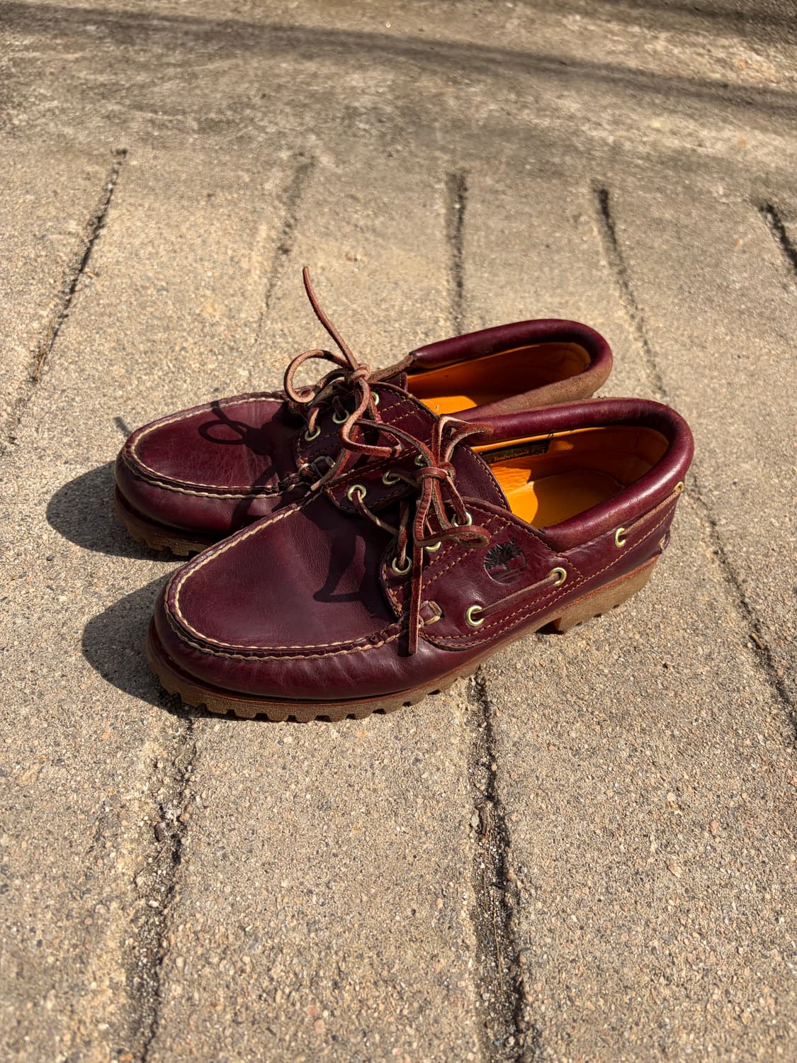 Timberland 3아이 클래식 보트슈즈 버건디 260  상품이미지1