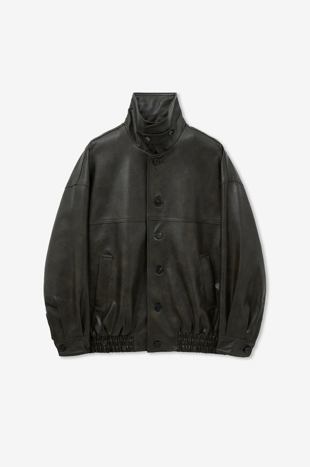 WednesdayOasis 아뜰리에에디션 W/ 투웨이비건레더자켓 브라운m 상품이미지2