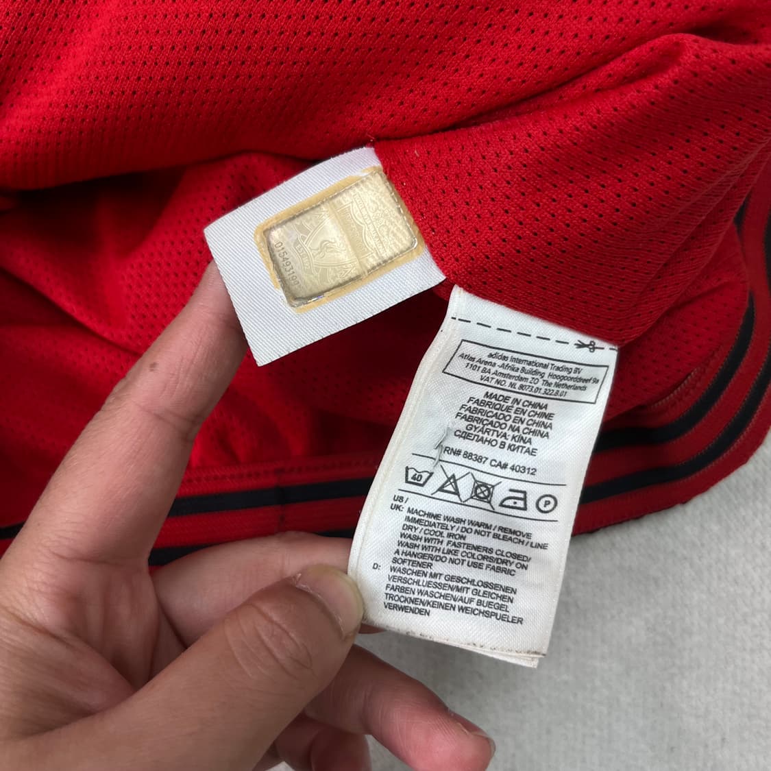 100 아디다스 리버풀 오리지널 블랙 바람막이 자켓 상품이미지6