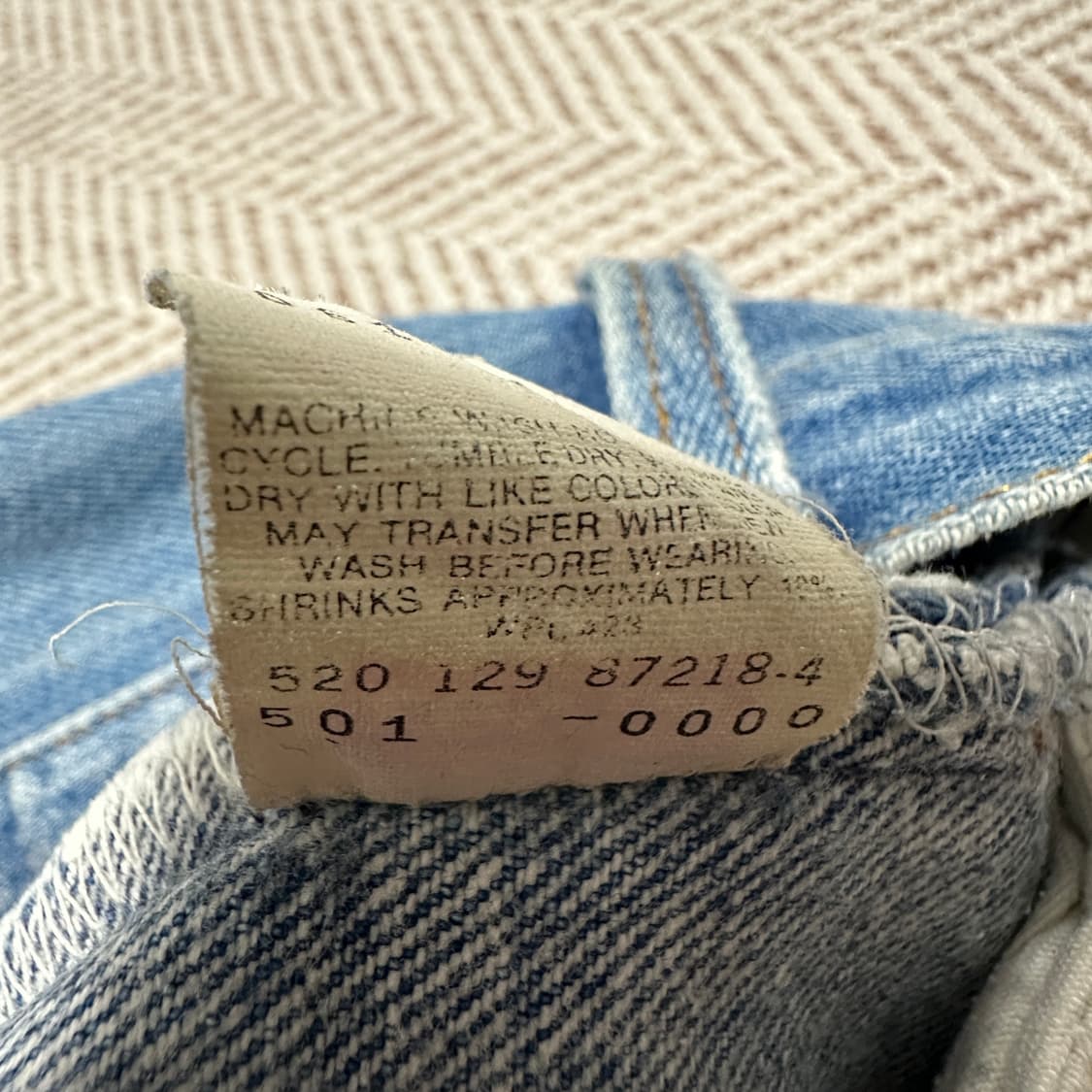 LEVI'S 501 80's usa made vintage jeans 상품이미지7