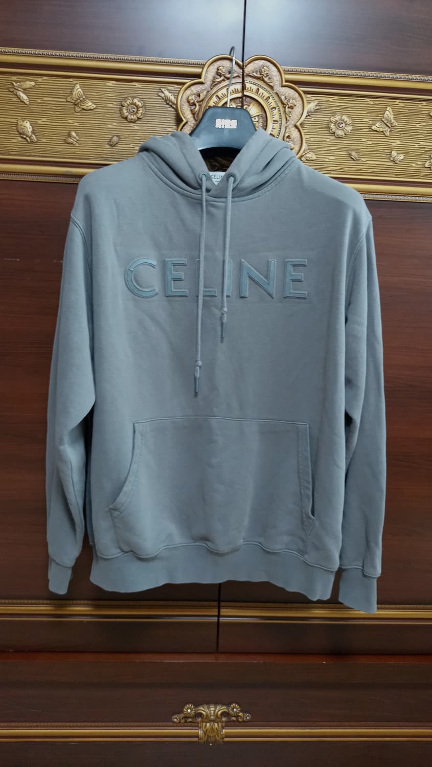 정품 셀린느 톤온톤 로고 루즈 후디 후드티 남여공용 상품이미지1