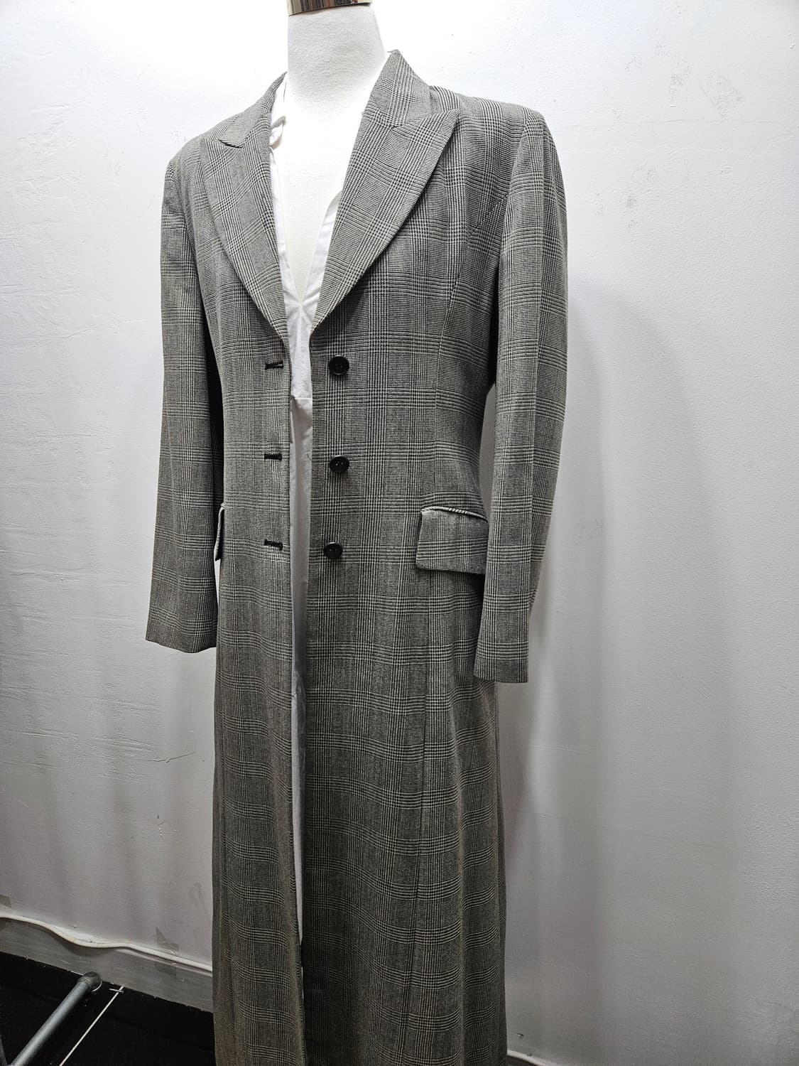 레노마(renoma) 체크 울 롱코트 38 상품이미지2