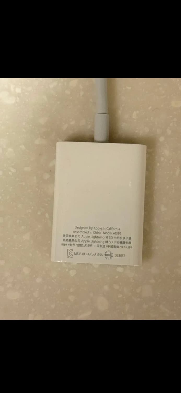 애플 정품 sd카드 리더기 8핀 상품이미지3